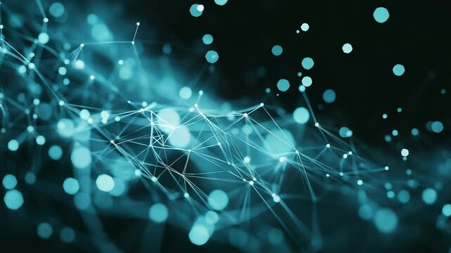 Global network connection structure visualizing digital data communication