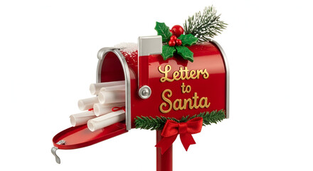 Letters to Santa Red Mailbox – Christmas Holiday Decor