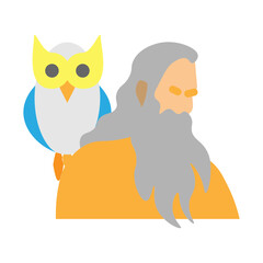 Elder Wisdom Vector Flat Icon Design