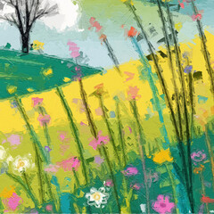 Various oil paintings, flowers, figures, plum blossoms, butterflies, trees, chrysanthemums, lakes, forests, landscapes, chrysanthemums, roses, peonies, flowers, fish, wheat fields