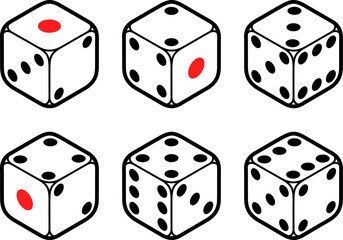 サイコロのアイコンセット