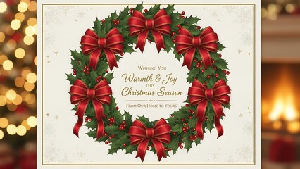 Celebrate the Miracle of Christmas - Traditional Religious Holiday Greeting Card - Wishing You a Season Filled with Faith, Hope, and Divine Love