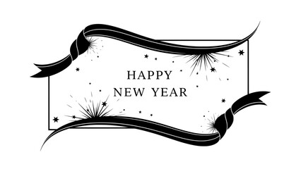 New year greeting banner with fireworks © MDMAHAMUDUL HASAN