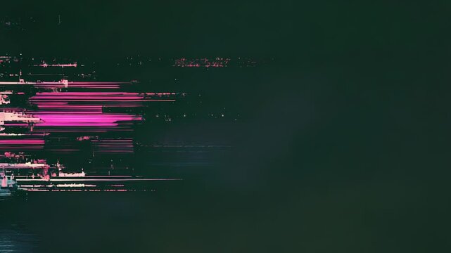Abstract digital glitch art background with colorful data distortion