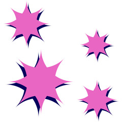 Retro Star Doodle Illustration