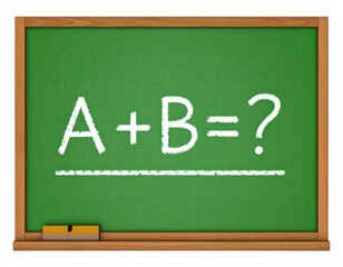 Classic dark chalkboard surface with textured writing area displayed in clean rectangular form for clear educational presentation isolated on white background