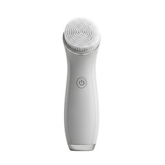 Modern electric facial cleansing brush with soft bristles for beauty on a transparent background