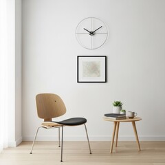 Minimalist Chair and Side Table Setup