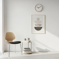 Minimalist Chair and Side Table Setup