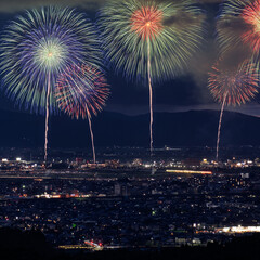 Beautiful fireworks at the 2025 Nagaoka Festival Fireworks Show