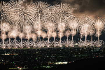 Beautiful fireworks at the 2025 Nagaoka Festival Fireworks Show