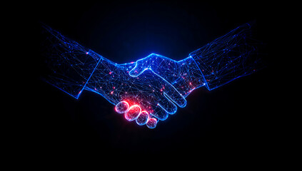 Digital handshake of business partnership and technology agreement