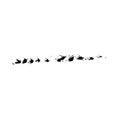 Hand drawn black brush strokes for grunge themed designs