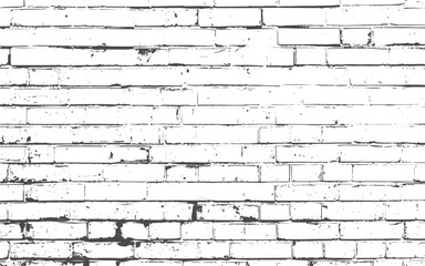 Fototapeta premium Rough Distressed Brick Wall Overlay.Black Grunge Texture for Retro, Urban & Artistic Projects