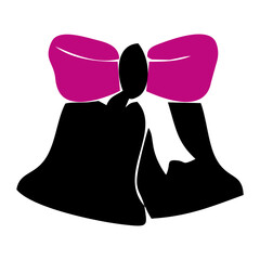 vector illustration of a wedding couple