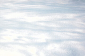 Wavy surface of  a snowdrift