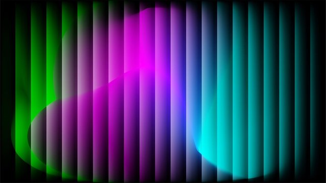 Abstract background with vibrant multicolor gradients over a vertical line texture. Modern and dynamic design element for banners, wallpapers, and presentations.