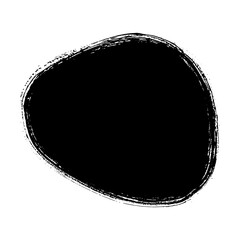Hand drawn black ink brush strokes for grunge backgrounds and designs