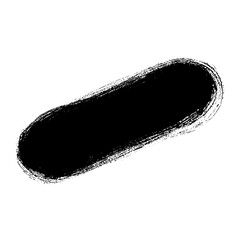 Hand drawn black ink brush strokes for grunge design use