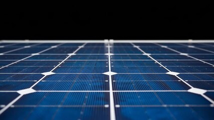 High-quality close-up of solar panels showcasing renewable energy technology for sustainable living - Powered by Adobe