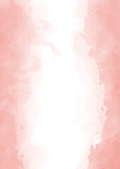 Abstract pink watercolor on white background for wedding elements. or card templates for greetings or invitations on valentines Day. It is a hand drawn on a white background