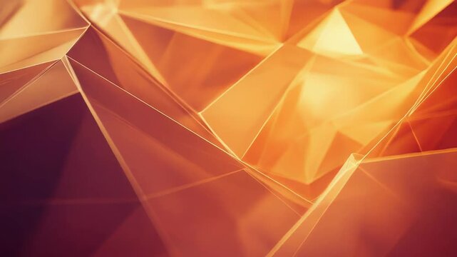 Abstract orange geometric digital triangle background texture