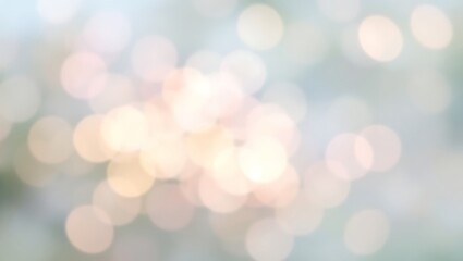 Obraz premium Generative AI abstract bokeh light patterns with soft pastel tones and glowing orbs creating a