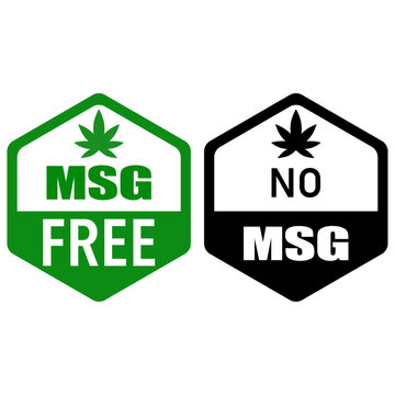 NO MSG FREE MSG VECTOR LOGO SET