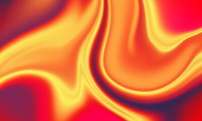 Vibrant Liquid Gradient Red Yellow Abstract Background