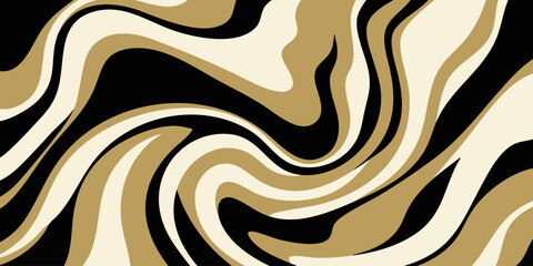 Abstract swirling pattern with organic flowing lines in beige, black, and cream colors, creating a fluid and dynamic visual texture