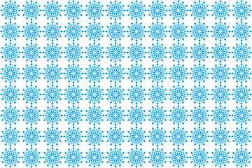 Snowflake Ornament Seamless Pattern