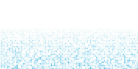 blue falling down confetti background. Repeated blue dotted glitter pattern. Celebration Christmas, New Year or birthday party repeating backdrop. © HAMDI