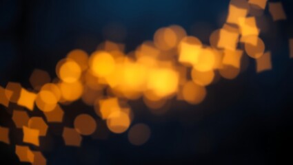 Generative AI vibrant bokeh light display capturing abstract luminous patterns and warm glowing