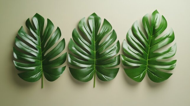 four green leaves, one large and one small.