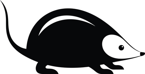 Find black and white echidna vector illustration stock image design eps silhouette