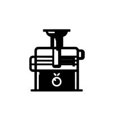 Modern Stainless Steel Juicer Machine Vector Illustration