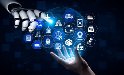 Artificial intelligence optimizes global shipping and loEnticeics, monitoring cargo, managing...