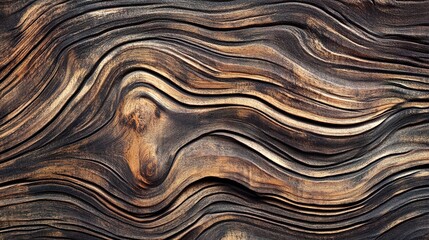 timeworn. Close-up of aged wooden surface with deep grain, showcasing rustic charm. safety posters, maintenance manuals, designed for precision metalworking and fabrication facilities.