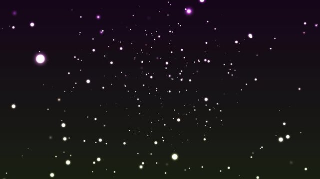  Spaceship flying through clouds and star field in open space. Flight animation through glowing nebulae and stars. Cosmic moving and glowing stars with colorful