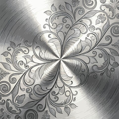 silver floral background