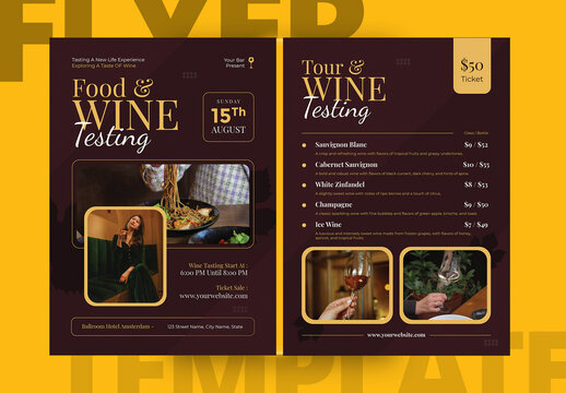 Luxury Dining Restaurant Flyer Template