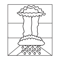 Cumulonimbus Clouds line icon 