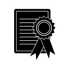 Certificate Document Vector Illustration