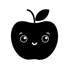 Cute Cartoon Apple Illustration