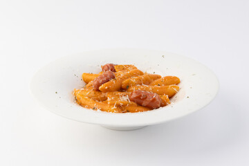 Delicious Creamy Sausage Pasta with Herbs and Parmesan