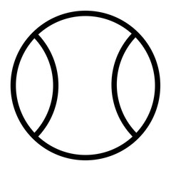 Padel ball icon line style illustration