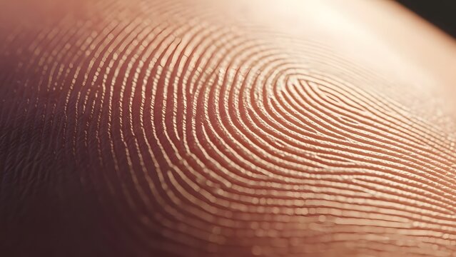 Macro View of a Fingerprint