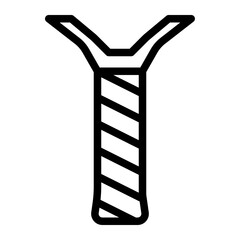 Racket grip tape icon line style illustration
