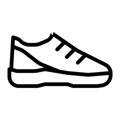 Padel shoes icon line style illustration