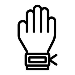 Wristband icon line style illustration